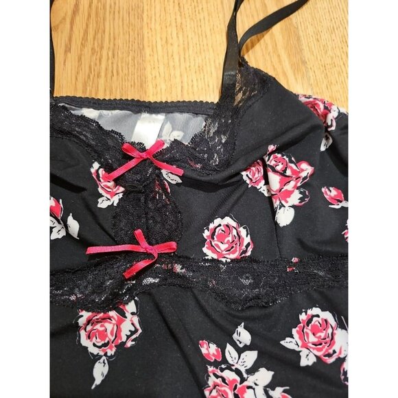 ALT Bella Swan Twilight Elena Gilbert Lace Camisole Small Black Floral Babydoll - Picture 5 of 6